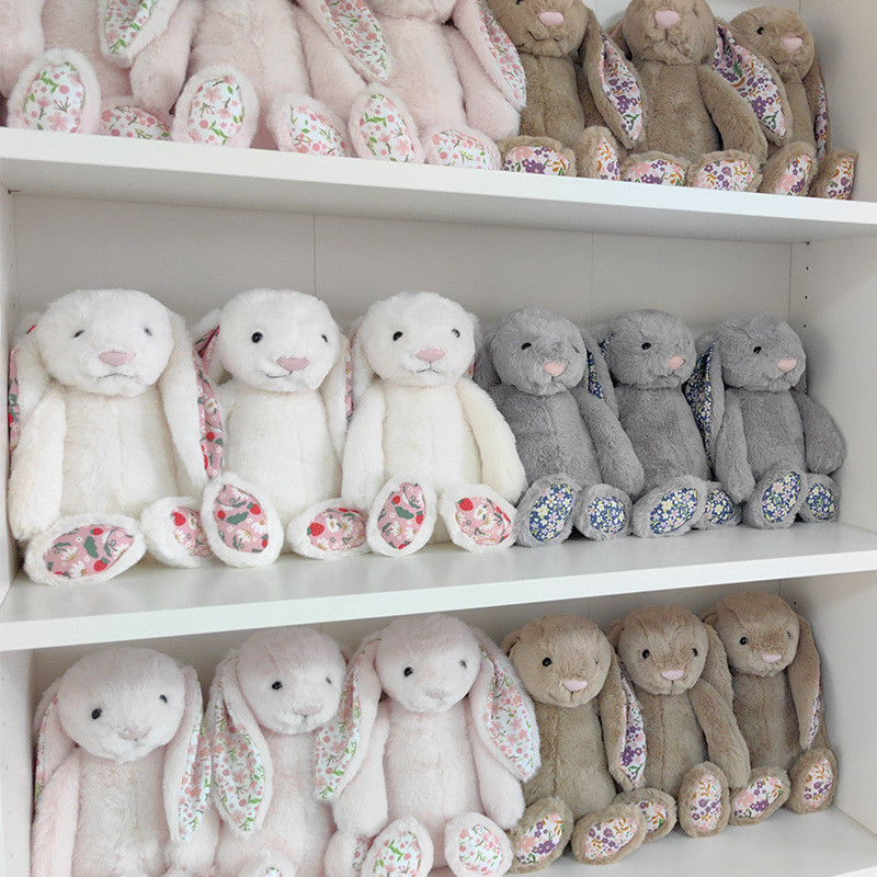 Kawaii Kem Thỏ Sang Trọng Đồ Chơi Thỏ Dễ Thương Sang Trọng Búp Bê Trắng Nâu Hồng Thỏ Đồ Chơi Nhồi Bông Trang Trí Phòng Ngủ Nhà Mềm Mại Cho Bé Làm Dịu Búp Bê Trẻ Em Quà Tặng Sinh Nhật Trao Đổi