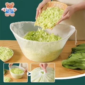 [Crd] Túi đựng sữa hạt Nylon hình bát, Nước ép cần tây và sữa chua Hy Lạp, Túi đựng sữa hạt Nylon hình bát, Sữa hạnh nhân, Làm phô mai, Túi lọc thực phẩm lưới mịn
