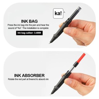 Lookshow 0.7 / 1.0mm Nghệ Sĩ Đường Cong Bút Nhọn Bút Cứng Nib Thư Pháp Bút Chữ Ký Bút Thực Hành Học Sinh Viết Bút Trường Văn Phòng Vật Dụng Văn Phòng Phẩm W7X3