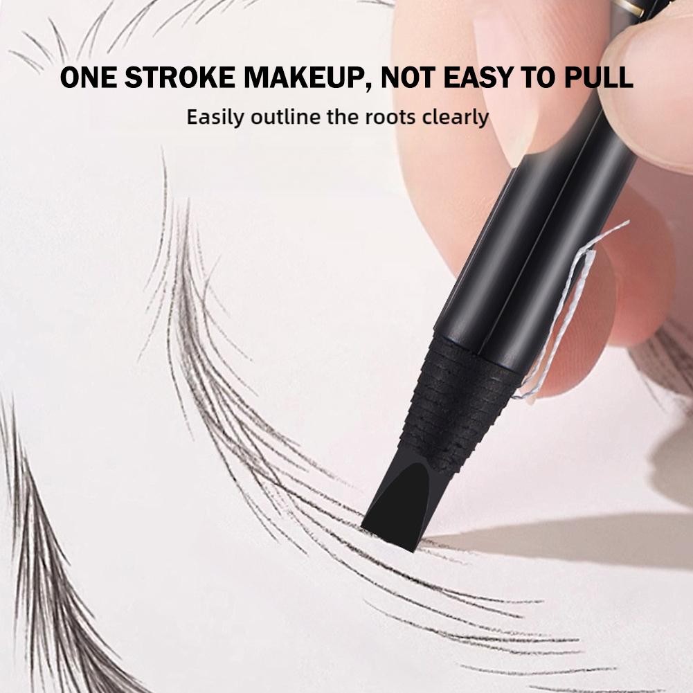 Tự Động Xoay Bút Lông Mày Brow Tint Đầu Trang Điểm Mắt Đôi Bút Chì Lông Mày Tam Giác L4j3