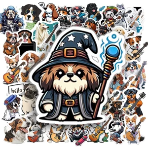 50 Sticker CHÓ CHƠI ĐÀN chống nước sticker dán laptop, điện thoại, đàn guitar, mũ bảo hiểm, vali | MS: 000393