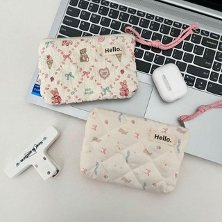 Ví đựng tiền xu WOAY, Ví đựng tiền xu hoạt hình bằng vải Cotton, Túi lưu trữ Mini dung tích lớn dễ thương