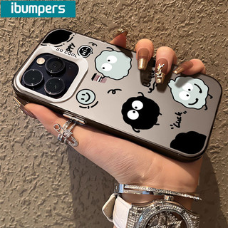 ibumpers Ốp Lưng IPhone Xinh Cute Cartoon Họa Tiết Ốp Điện Thoại IMD Cứng Trơn Chống Bẩn Chống Sốc Cho IPhone 16 15 14 12 13 11 Pro Max