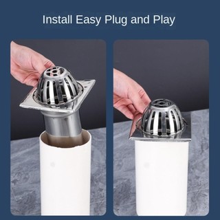 Vỏ thoát sàn ROLY ban công thép không gỉ chống gặm nhấm, chống tắc, lọc bền, lắp dễ