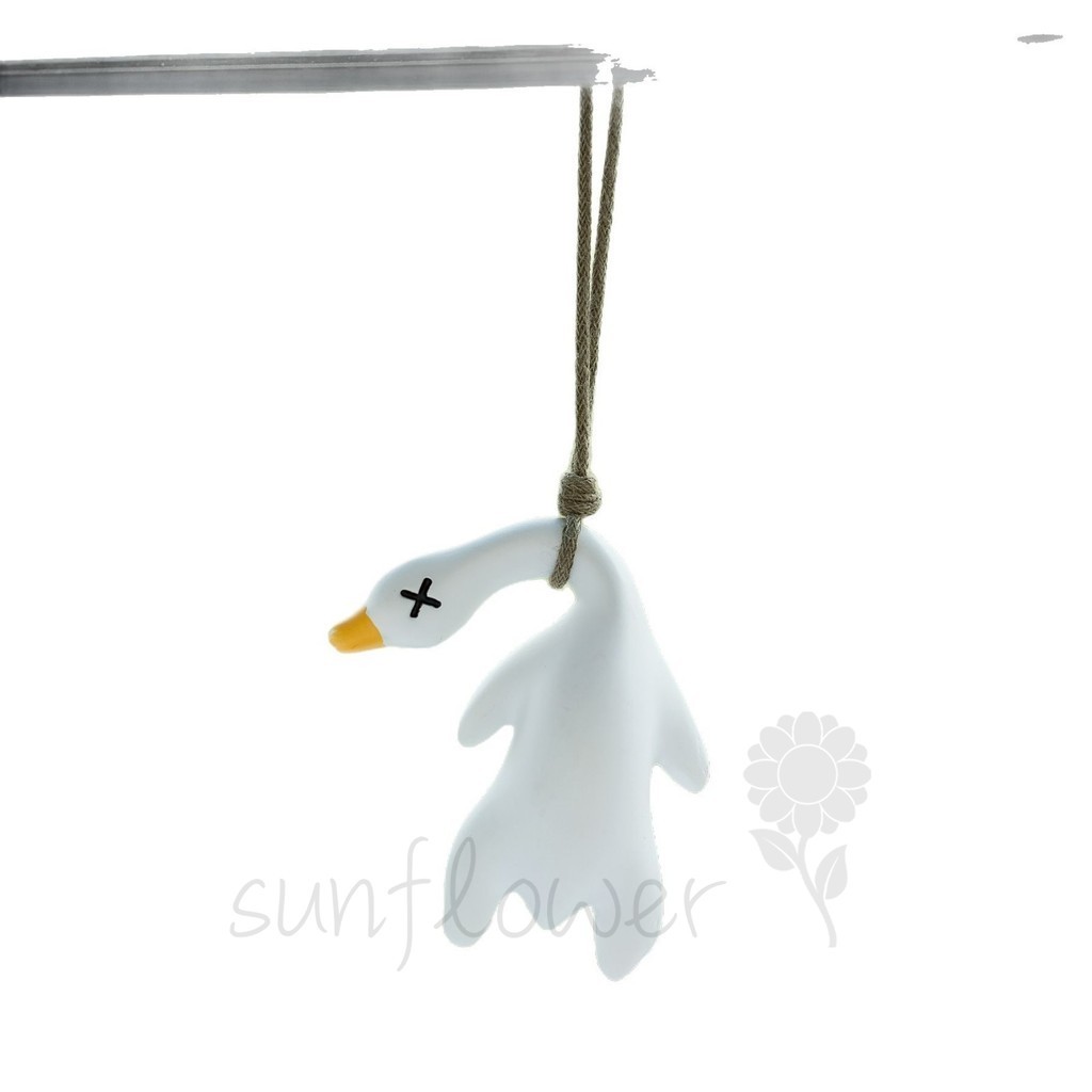 [Hướng dương] Móc Gương Ô Tô Vịt Đổi Màu UV - Cảnh Báo Tia Cực Tím + Mang Lại May Mắn