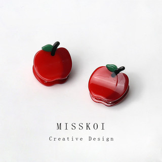 MISMEMO Mô Phỏng Dễ Thương Apple Nhỏ Lấy Kẹp Nổ Tóc Gãy Đơn Giản Ngọt Ngào Nhỏ Kẹp Nhỏ Bên Nhỏ Phụ Kiện Tóc