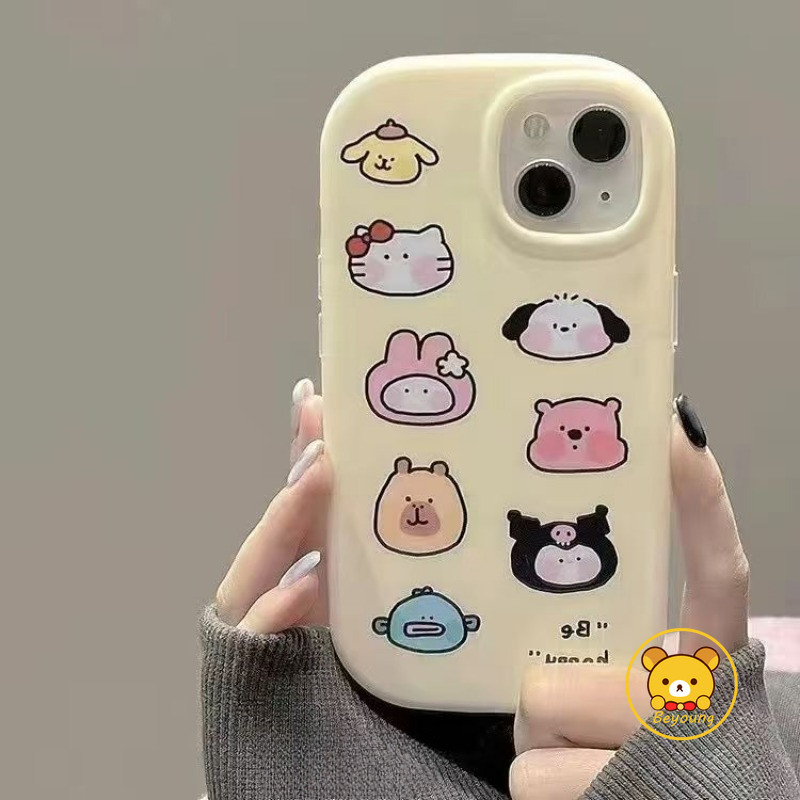Ốp Điện Thoại Pochacco Hoạt Hình Cho iPhone 13 12 Pro Max 13 12 Mini XS Max X XR 8 7 6 6S Plus SE 2020 Vỏ Màu Kẹo Dễ Thương Hello Kitty Kuromi Loopy Frosted Chống Rơi Bìa Mềm