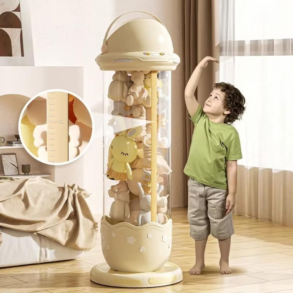 Ống đựng đồ chơi sang trọng SAIA, Hộp đựng búp bê trong suốt chống ẩm, Thùng đựng đồ chơi trẻ em dung tích lớn bằng nhựa