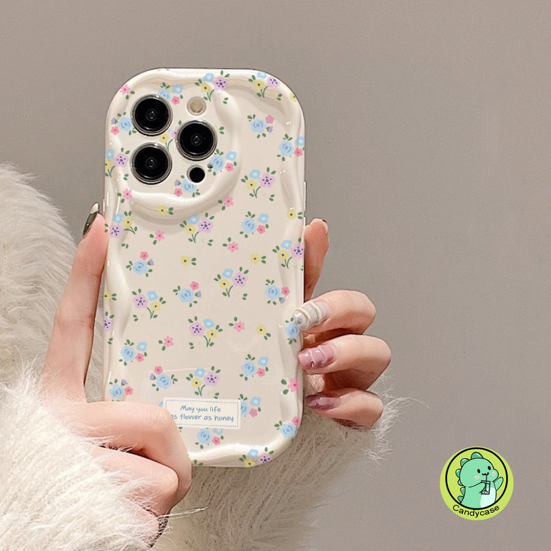 Ốp Điện Thoại Kem Cho Tecno Spark 30 30C 20 20C 10 10C Pro Go 2025 2024 2023 2022 1 Camon 30 Premier 20 Pop 9 8 7 Pro 5G 4G Vỏ Bóng Dễ Thương Hoa Thanh Lịch Chống Sốc Vỏ Mềm