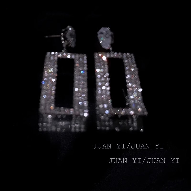 ❣️Full Kim Cương Zircon Hình Học Bông Tai Kết Cấu Sang Trọng Ánh Sáng Kim Cương Sang Trọng Người Nổi Tiếng Cao Cấp Bông Tai