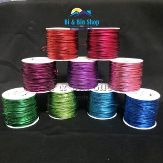 Cuộn ~100m Dây Kim Tuyến Sợi Nhỏ 0.8mm Dùng Treo Thẻ Tag, Gói Quà, Trang Trí Giáng Sinh
