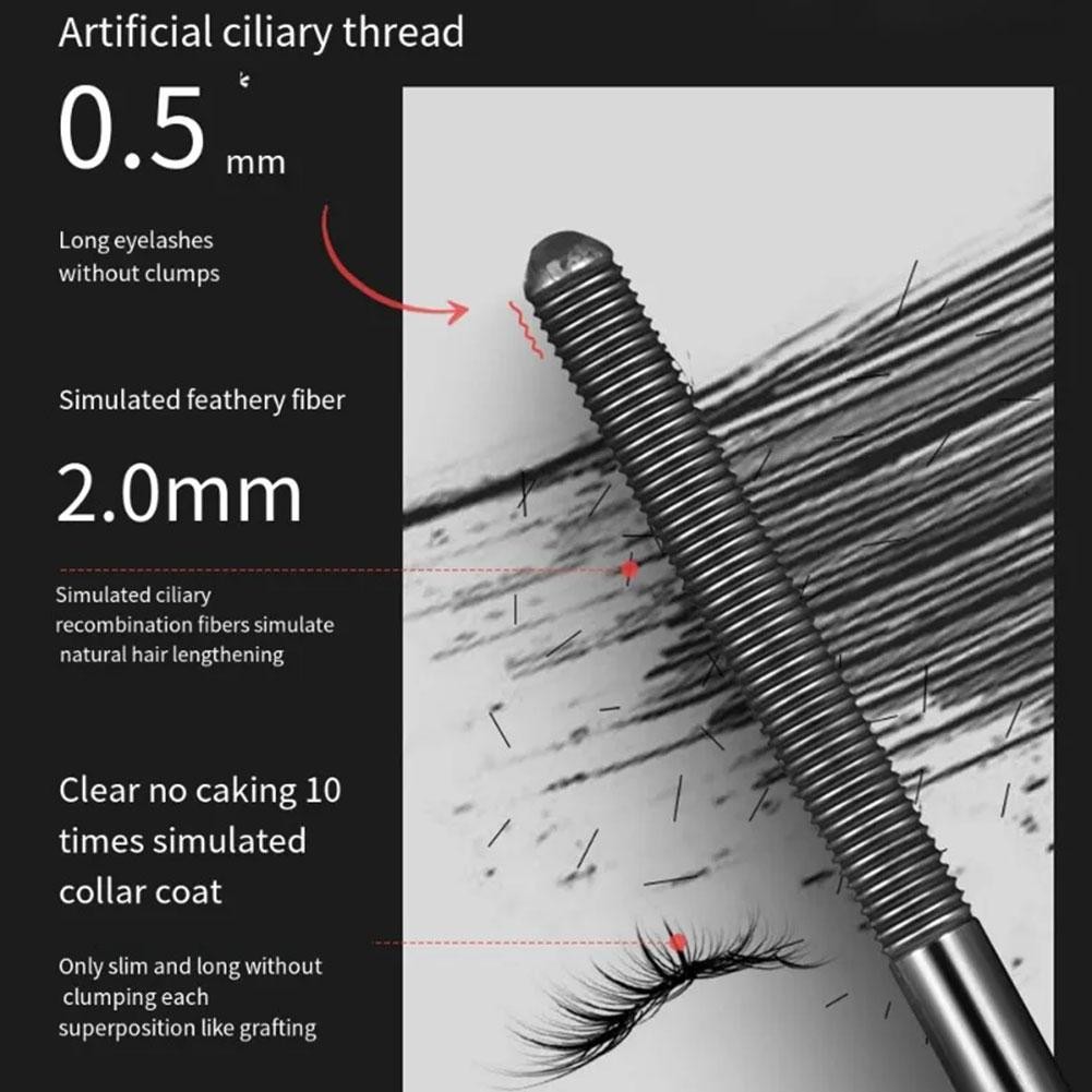 Mascara ống thép không thấm nước lâu trôi Mascara tự nhiên trang điểm mắt Q8y9