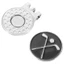 DARON Golf Ball Marker, Có Thể Tháo Rời Đánh Dấu Vị Trí Mũ Golf Kẹp, Di Động Hợp Kim Kẽm Hấp Phụ Kiện Golf