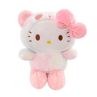 23 cm đầy màu sắc hello kitty đồ chơi kawaii sang trọng mềm động vật sang trọng búp bê