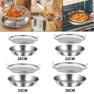 Giỏ thoát dầu bằng thép không gỉ có khay Nồi chiên không khí Phụ kiện giỏ lọc Máy chủ thực phẩm chiên