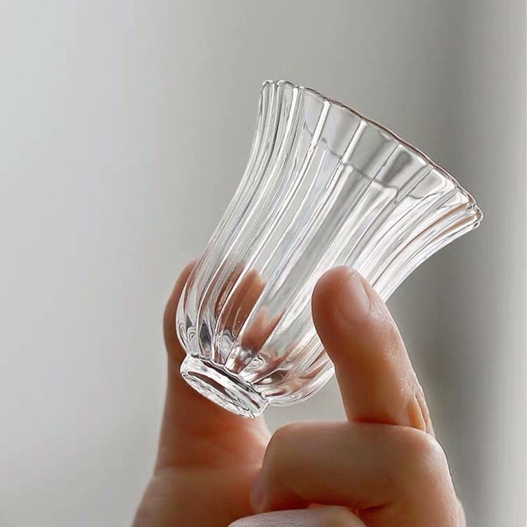 Chén Thủy Tinh Dùng Uống Trà Bằng Thủy Tinh Chịu Nhiệt Cao Cấp Dung Tích 50 ml