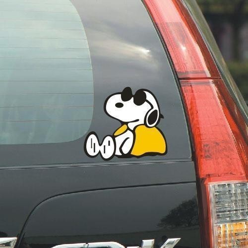 Nhãn dán xe hơi HL Snoopy, nhãn dán xe cá nhân, vết trầy xước, nhãn dán trầy xước, nhãn dán xe hơi ngộ nghĩnh, nhãn dán hoạt hình, nhãn dán xe hơi, chống thấm nước