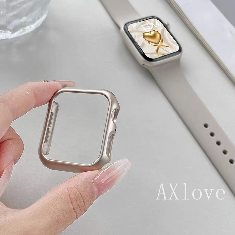 Ốp Mờ Cho Apple Watch Ultra 2 49mm Cho iWatch Series 9 41mm 45mm 40mm 44mm 42mm 38n S11 Ốp Lưng PC Cứng Chống Sốc Cạnh Bảo Vệ Ốp Lưng Phụ Kiện