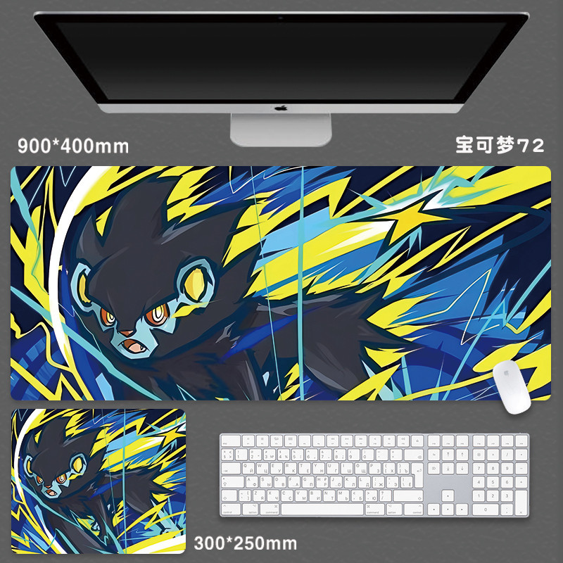 Pokemon Miếng Lót Chuột Anime Lớn Miếng Lót Chuột Hoạt Hình Pikachu Gengar Laptop Để Bàn Thảm Phụ Kiện
