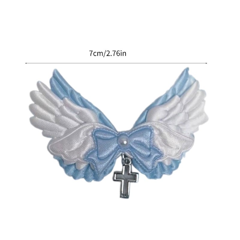 ⚝⚝Richh Độc Đáo Thiên Thần Kẹp Tóc Trang Trí Cánh Thiên Thần Đẹp Phụ Kiện Tóc Trái Tim Nơ Tóc Cho Thời Trang Enthus