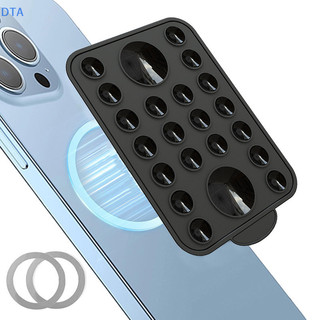 DTA Cho Giá Đỡ Điện Thoại Từ Tính Hút Nam Châm Silicon Treo Tường Đứng Cho 12 / 13 / 14 / 15 Đa Năng PO