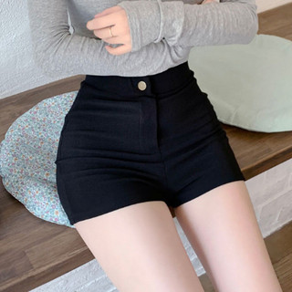 Quần short nữ lưng cao Chất Umi Co Giãn Cúc Cài Khóa Giữa 2 túi sau dáng ngắn kiểu dáng Short Dance Skiny năng động