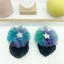 THEGIRL8B 2 Chiếc Lưới Tóc Co Giãn Cho Bé Gái, Lưới Tóc Ba Lê Lưới Thoáng Khí, Mũ Đội Đầu Thời Trang Ngọt Ngào Trượt Băng Hàn Quốc Bun Snood Trẻ Em