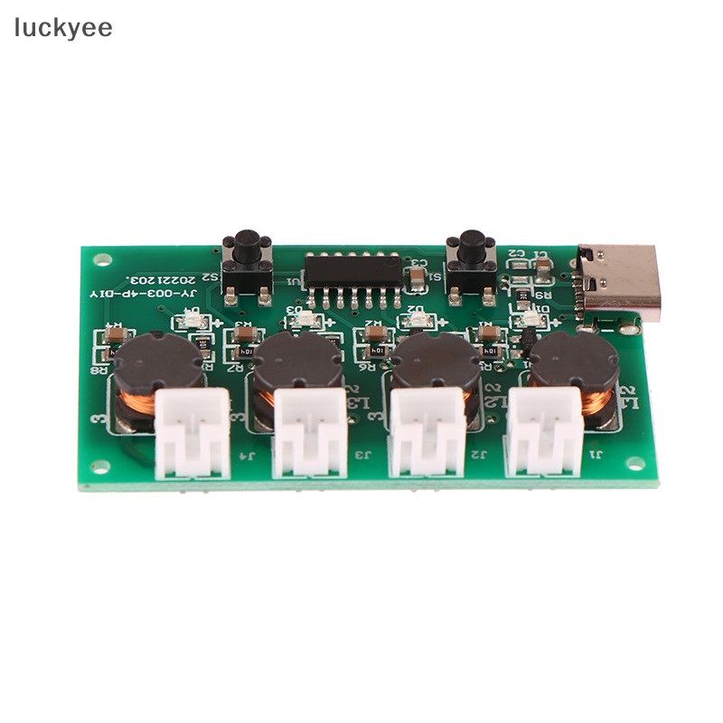 Luckyew DC5V Type-C Máy tạo độ ẩm DIY Bộ dụng cụ tạo sương mù Trình điều khiển Bảng mạch 4 Tấm phim phun sương Mô-đun Oscillag TQ