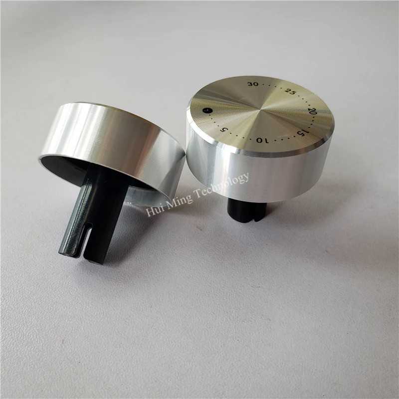 1 Chiếc Nhôm Nhựa Núm Điện Áp Núm Nắp 35 * 14Mm 48 * 17 Điểm Nổi Bật Quy Mô Số Lò Nướng Nồi Chiên Không Khí Hẹn Giờ Điều Chỉnh Núm