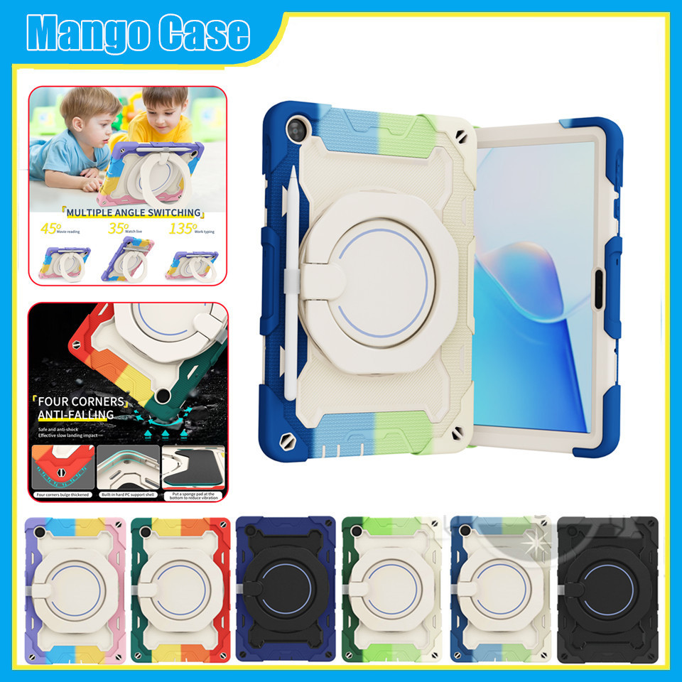 Ốp Lưng Cho Huawei Honor Pad 9 12.1inch 2023 MatePad SE 11 2024 10.4 2022 T10 T10S 10.4 2020 11 air 11.5 Pro 10.8 X8 Lite X9 11.5 360° Vỏ xoay Chống sốc