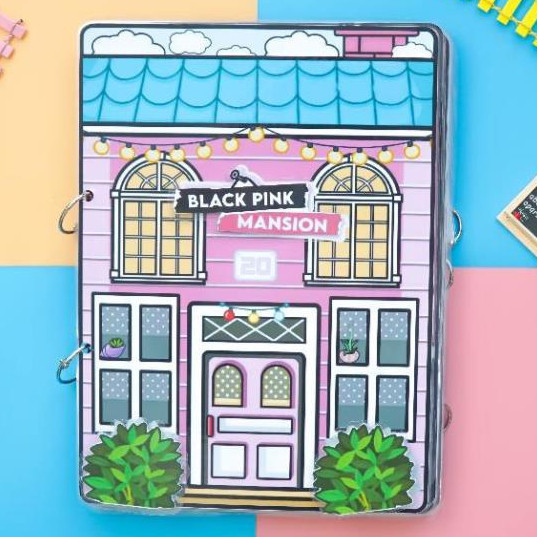 ngôi nhà của blackpink ngôi nhà búp bê giấy đồ thông minh đồ chơi thủ công búp bê giấy bé gái H06