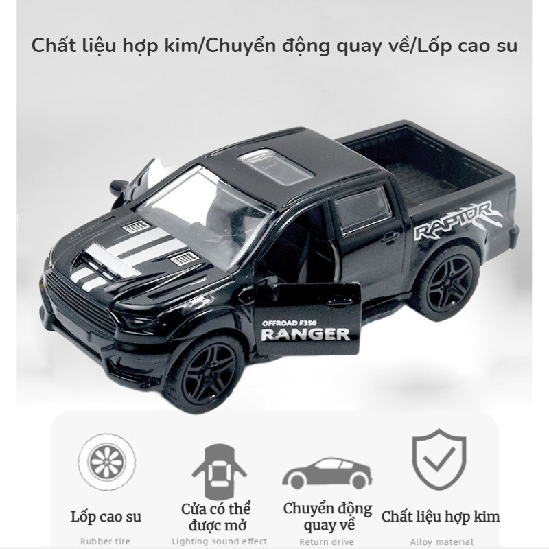 Mô Hình Ô Tô Hợp Kim, Xe Bán Tải Đồ Chơi Trẻ Em 1:36