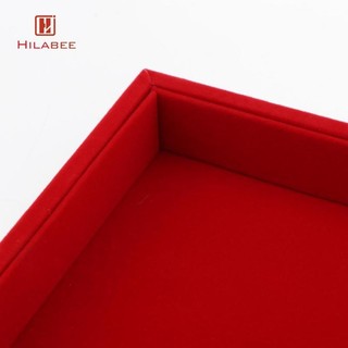 Khay đựng đồ trang sức nhung Phụ kiện trang sức có thể xếp chồng lên nhau cho dây chuyền Hộp cổ điển