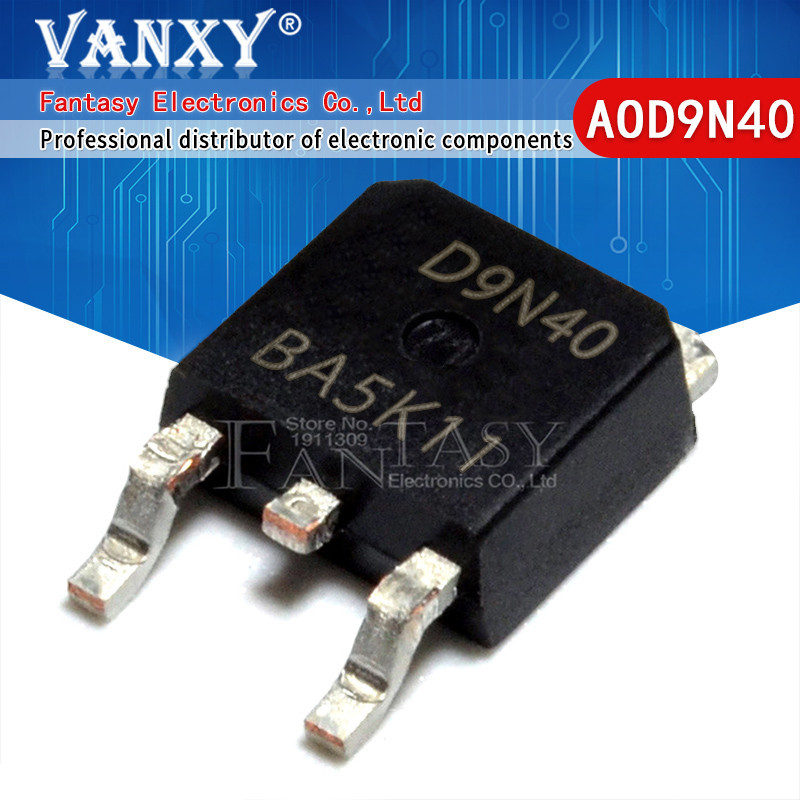 10 Pezzi D5N40 AOD5N40 TO-252 – MOSFET N-CH 400V 5A – Icexpress