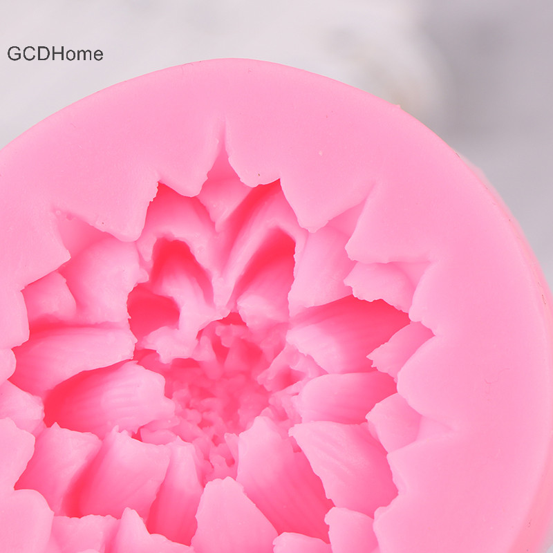 Gcdhome 3D Hoa Sen Đẹp Khuôn Silicon DIY Tiệc Cưới Nướng Bánh Fondant Xà Phòng Nhựa Đất Sét Khuôn Bánh Decorag Dụng Cụ HOT