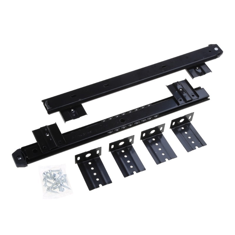 1 Pair Height-Adjustable Guides with  Bearing for Drawer Keyboard Shelf