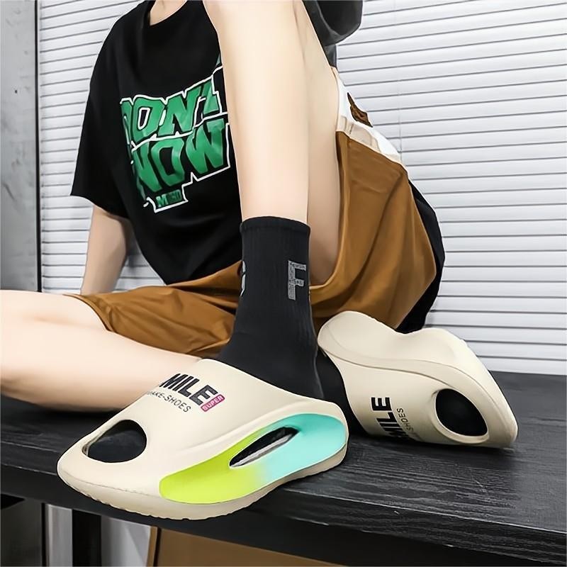 Dép Nam Massage Chân Dép Đáy Dày Unisex Mềm EVA Chống Trơn Trượt Nhà Dép Nữ Mùa Hè Giày Đi Biển Nam
