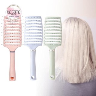 Bàn chải tóc Detangling Lược chải tóc rối Lược cắt tóc di động Tóc thẳng ướt