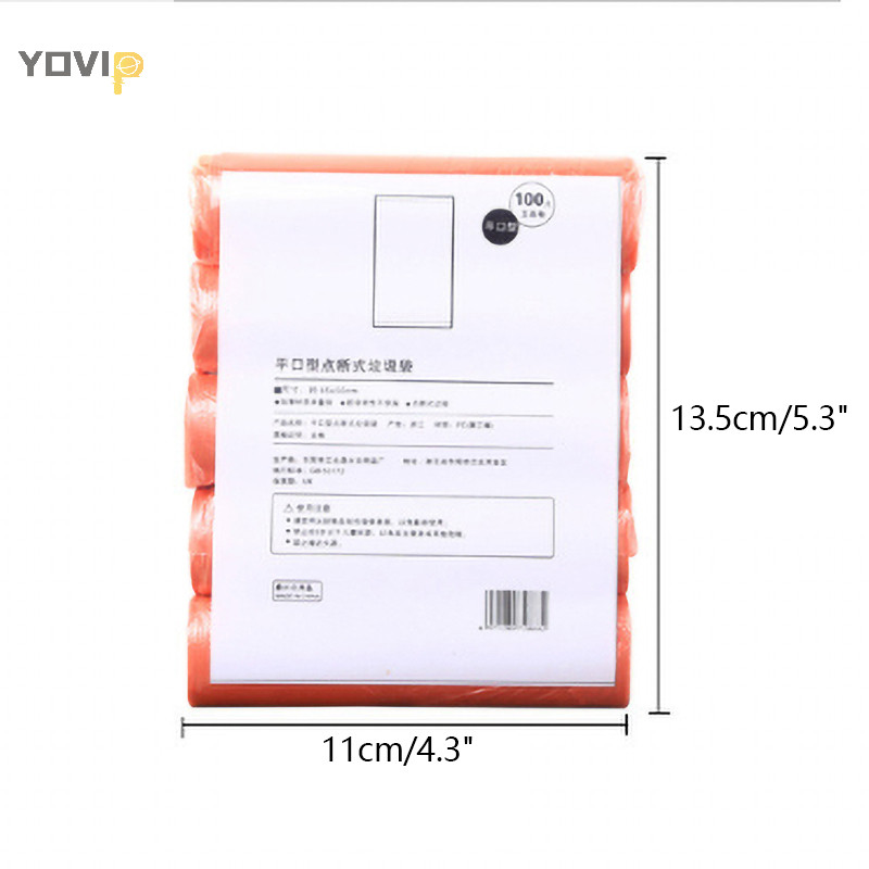 Yovip 5 Cuộn 1 Gói 100 Chiếc Hộ Gia Đình Dùng Một Lần Túi Đựng Rác Nhà Bếp Bảo Quản Túi Rác Vệ Sinh Túi Rác Túi Nhựa VN