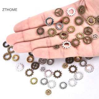 Zthome 100 Chiếc Cổ Steampunk Bánh Xe Bánh Răng Ch Mặt Dây Chuyền DIY Handmade Trang Sức HOT