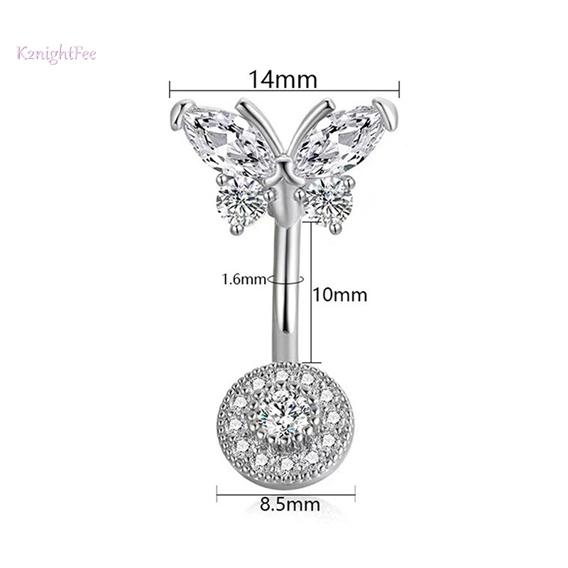 K2nightfee Tinh Tế Bụng Nút Nhẫn Trái Tim Bụng Rốn Cong Barbell Nhẫn Rốn Cho Nữ Thời Trang Bé Gái Trang Sức Cơ Thể Gợi Cảm VN