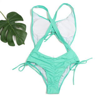 Bikini Nữ Một Mảnh Đồ Bơi Dây Lưng Dây Rút Đồ Bơi
