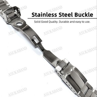 Dây đeo đồng hồ thép không gỉ đầu cong 20mm cho Submariner Water Ghost Daytona, vòng Oyster nam nữ, dây Oyster Diver thể thao