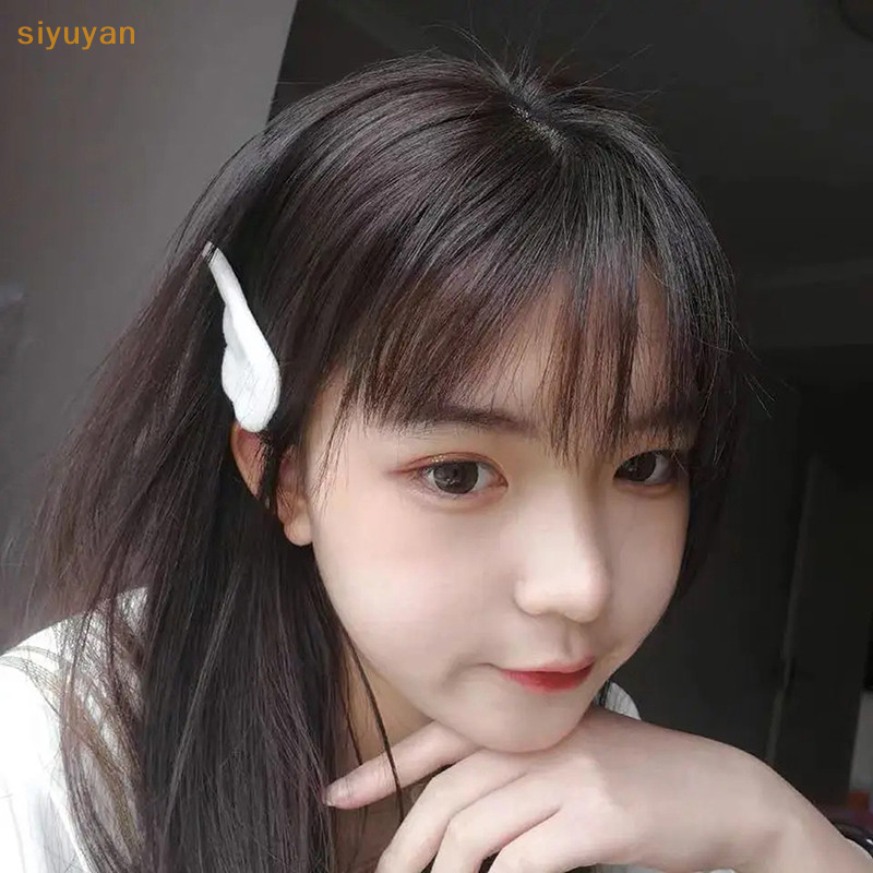 Siyuyan 2 Chiếc Dễ Thương Thiên Thần Sang Trọng Kẹp Tóc Trẻ Em Bé Gái Kẹp Tóc Phụ Kiện Barrettes Hairgrip Mũ Đội Đầu Kẹp Tóc Đồ Trang Trí VN