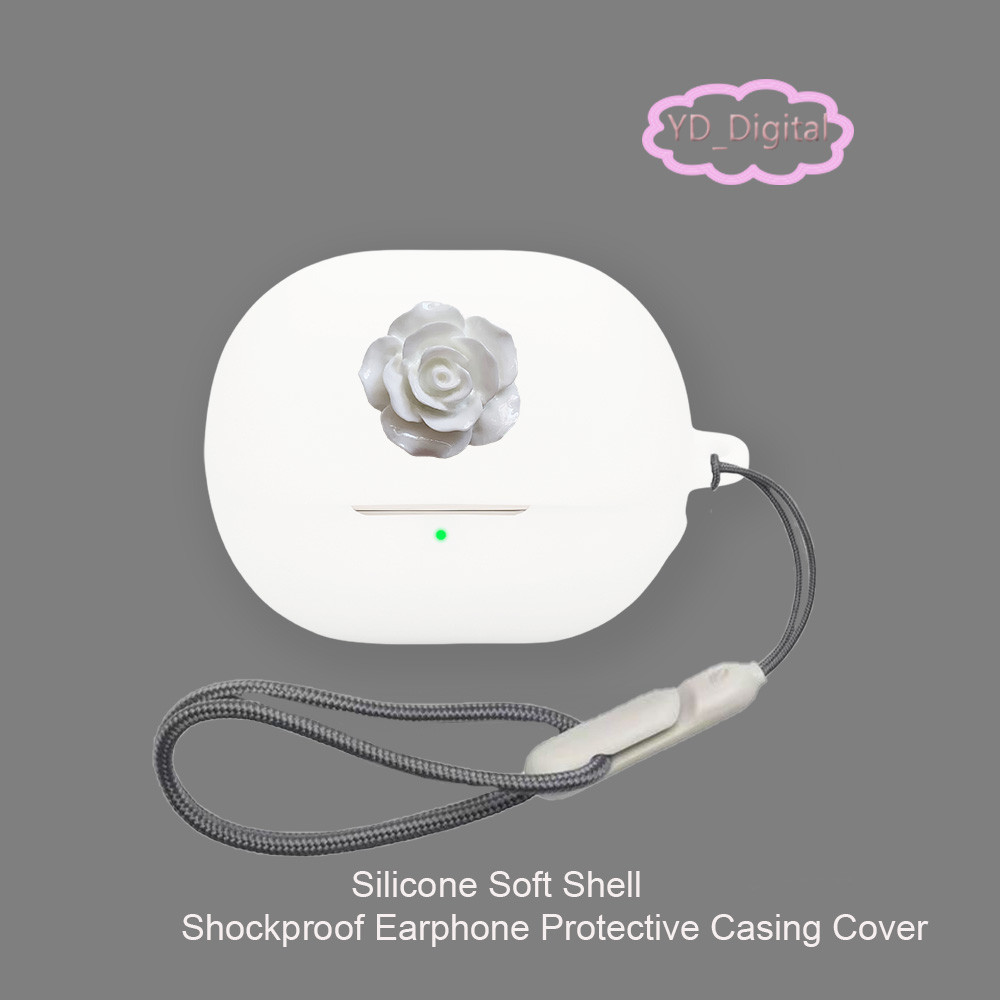 Cho SoundPEATS Air 6 HS Vỏ Tai Nghe Silicon Hoạt Hình 3D Vỏ Bảo Vệ Tai Nghe Vỏ Mềm Tay Có Nhẫn