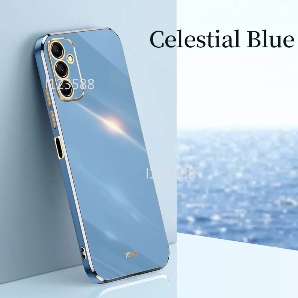 Dành Cho Samsung A56 5G 2025 Vỏ Dành Cho Samsung Galaxy A56 A16 A26 A36 SamsungA56 Ốp Điện Thoại Kết Cấu Sang Trọng Mạ Điện Mịn Sang Trọng Mạ Cạnh Thẳng Ốp Lưng TPU Mềm