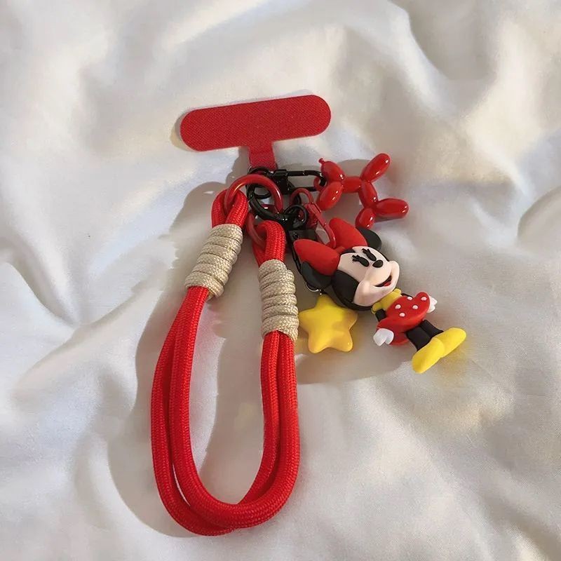 Điện thoại di động Mickey dễ thương chống mất và chống rơi dây treo phổ thông