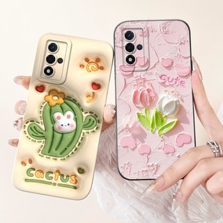 Vỏ Mềm Cho Oppo A93s 5G 2021 Ốp Lưng Mới Hoa Xương Rồng Bảo Vệ Ống Kính TPU Vỏ Điện Thoại Cho OPPOA93s A 93s Cản