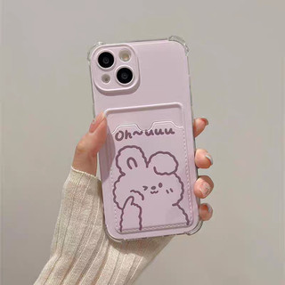 Ốp Lưng Cho Samsung Galaxy A35 A34 A55 A54 A53 A52 A51 A73 A72 A71 S24 S23 S22 S21 Plus Ultra S21FE S23FE S20FE LINE Dễ Thương Gấu Thỏ Đựng Thẻ Ảnh Ví Điện Thoại