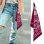 Treeling Thanh Lịch Phong Cách Vintage Khăn In Bandana Móc Khóa Quấn Tóc Cho Nam Và Nữ